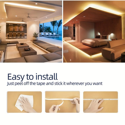 5V USB Flexible LED Strip Hand Sweep Gesture Sensor Dimmable Light Tape Self Adhesive Lamp For Cabinet Kitchen Wardrobe Lighting