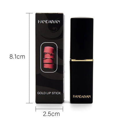 HANDAIYAN Temperature Changing Lipstick Nine Color Lipstick Mermaid Ji Shiny Metal Pearl Gilt Color Changing Lipstick