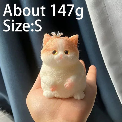 Cute Animal Cat Squishy Toy Ultra Soft Stress Relief Squeeze Fidget Toy Kawaii Sensory Toy for Kids Anxiety Relief Desk Decor