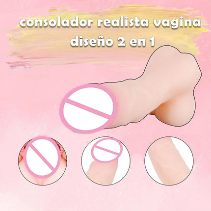 Halloween Set Realistic Dildo Pocket Pussy Tight Channels Soft Realistic Dildo for Women Men, Adult Sex Pocket Pussy Masturbators