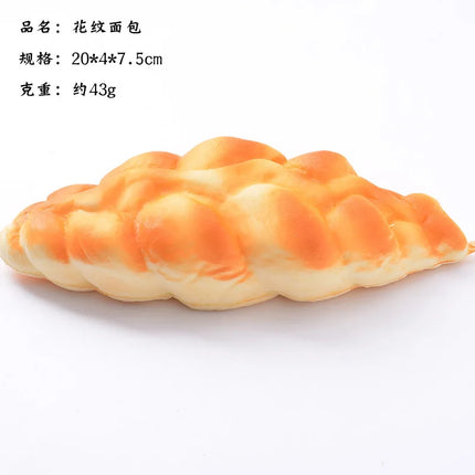 Artificial Bread Pressure Reliever Knead Stress Reliever  toy Fake Food Photography Prop Window Cabinet Model fidget toy gifts