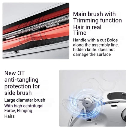 Xiaomi Robot Vacuum and Mop M40, Lidar Navigation,Auto Dust Emptying & Self-Cleaning Base,12000Pa Ultra Suction,For Pet Hair