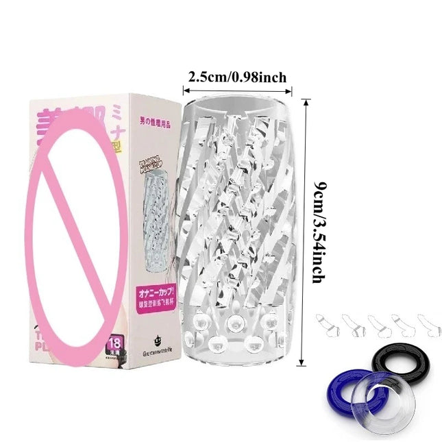 Glans Endurance Exercise Male Masturbator Artificial Vagina Pussy Masturbation Cup Soft Blowjob Pocket Pussy Sex Toys for Men
