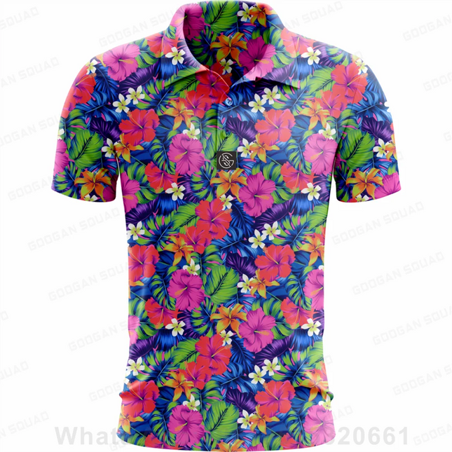 Summer Fashion Golf Polo Tee Shirts Teen Kids Polo Shirt Short Sleeve Quick Dry Team T-shirt Boys Fishing Golf T-shirt Clothing