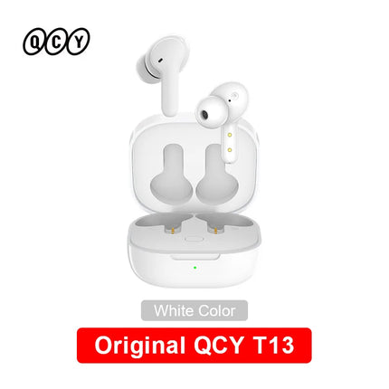 QCY T13 True Wireless Earbuds Bluetooth 5.1 Earphones 7.2mm Drivers with Big Bass 40H Long Playtime Fast Charge Water-Resistant