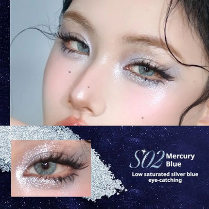 Colorkey Shimmer Pearl Glitter Monochrome Eyeshadow Brighten Crystal Highlight Waterproof Long-Lasting Face Makeup For Dinner