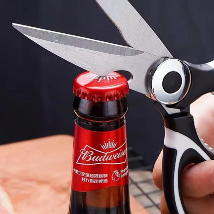 Multifunctional Kitchen Scissors Household Kill Fish Cut Vegetables Roast Broiler Bone Scissors Stainless Steel Scissors