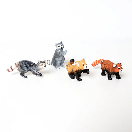 Realistic Forest Wild Animal Capybara Beaver Badger Wolverine Raccoon Meerkat Badger Model Figure Collector Toys for Kids