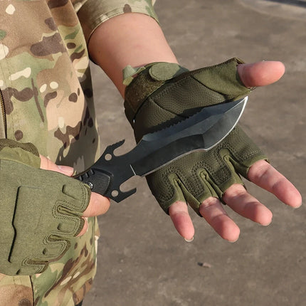 Half Finger Men's Gloves Outdoor Tactical Gloves Sports Shooting Hunting RIDE Motorcycle Cycling Gloves Mountaineering gloves