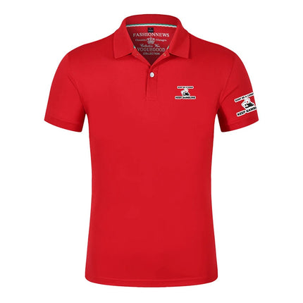 Don't Be A Loser, Keep Gambling Printing Fashion 2025 New Men's Summer Solid Color Short Sleeve Classic Slim Fit Polo Shirt Tops