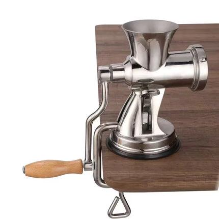 Manual Meat Grinder, Hand Crank Meat Mincer for Home Kitchen Stainless Steel Blades, Non-Slip Base, Easy to Clean