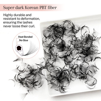 500 Loose Cils Narrow Fans Bouquets Prefaits Premade Lash Fans Pre Made Volume Fans Eyelash Extension Trays Loose Promade Fans