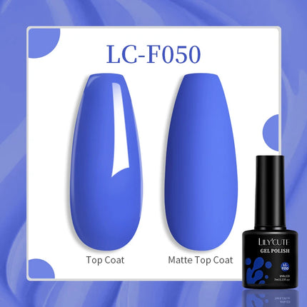 LILYCUTE 7ML Glitter Gel Nail Polish Sparkling Semi Permanent UV Gel Colorful Shinning Gel Varnish Nail Art Soak Off UV LED Gel