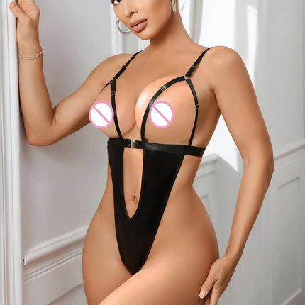 Breast Hollow Out Rope Suit Exotic Bandage Bodysuit Tight Three Point Spicy Bikinis Adjustable Strap Onesie Sexy Lingerie Women