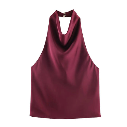 JNLEAOG Autumn New Women's Faion Design Silk Satin Feel Hanging Ne Dr European Sle Bal Slim Fit Polyester Velvet