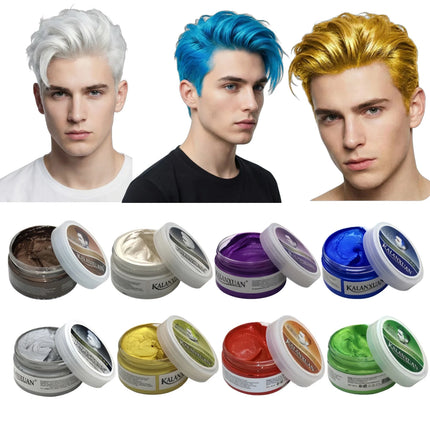 Temporary Hair Color Wax for Kids Girls Boys AdultsTemporary Hair Dye Hair Color Cream Teal Hair Dye Hair Wax Color Instant
