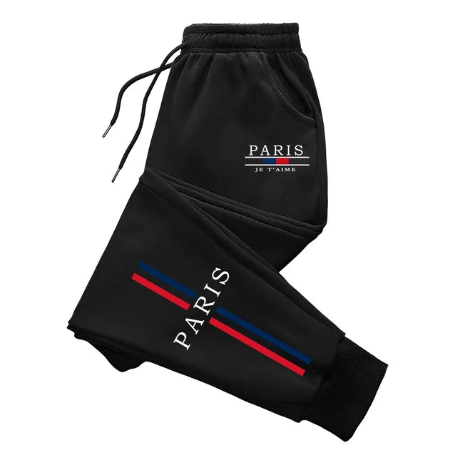 Paris Fashion Sweatpants for Men All Season Daily Casual Sport Jogger Pants 2025 Popular Male Home Outdoor Comfort Soft Trousers