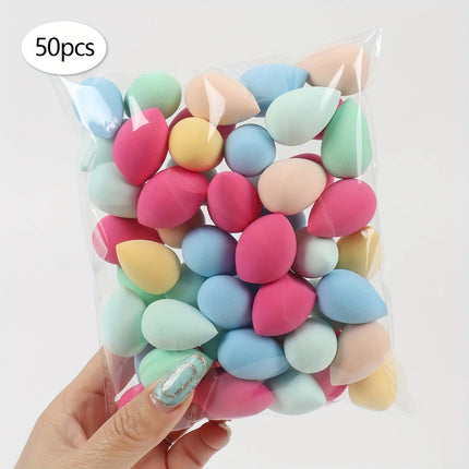 20/50/100PCS Mini Makeup Sponges - Latex-Free, Water-Activated Blenders for Foundation/BB Cream/Concealer, Precision Eye