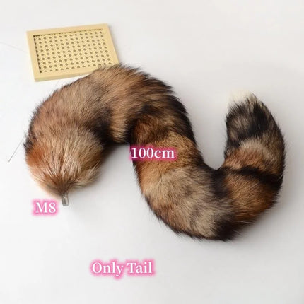 Exotic Anal Sex Toys with 30cm-100cm Separable Fox Tail Metal Butt Plug for Women BDSM Anue Bondage Flirting Sexy Shop
