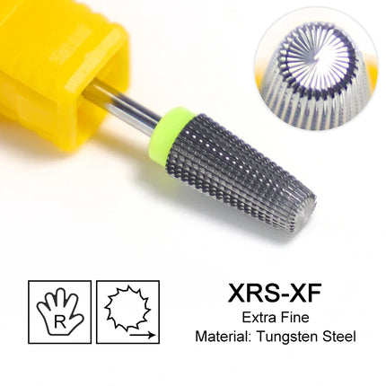 Tapered Barrel Nail Drill Bits Carbide Nails Grinding Head Milling Cutter 4XC Hard Soft Gel Removal Polishing DIY Tools