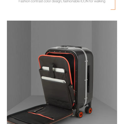 Mixi New Innovative Design Suitcase Carry On Hardside Rolling Luggage PC Spinner Wheels Trolley Case Aluminum Frame
