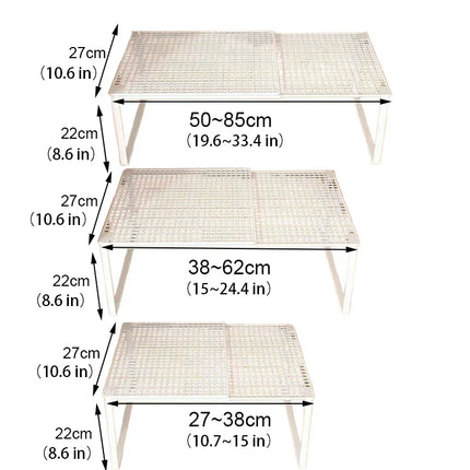 1pc Wardrobe Scalable Layered Partition Board Stackable Large-capacity Shelf Shoe Cabinet Sorting Board Wardrobe Organizer