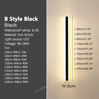 B style Black / Warm White (3000K) / L150cm