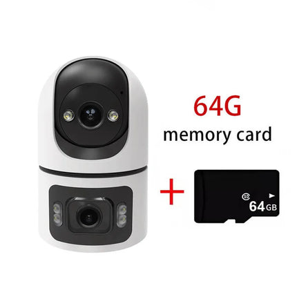 YOOSEE 8MP Indoor Smart WiFi Camera Dual Lens IP Camera Color Night Vision Two-Way Audio Security CCTV Surveillance Baby Monitor