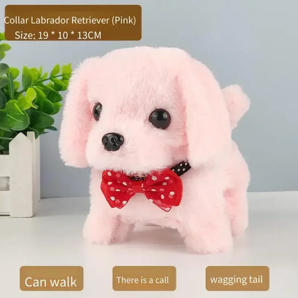 Electric Walking Dog Plush Toy Simulated Puppy Electronic Pet Children Interactive Toy Stalls Prop Home Decoration Ornament Gift