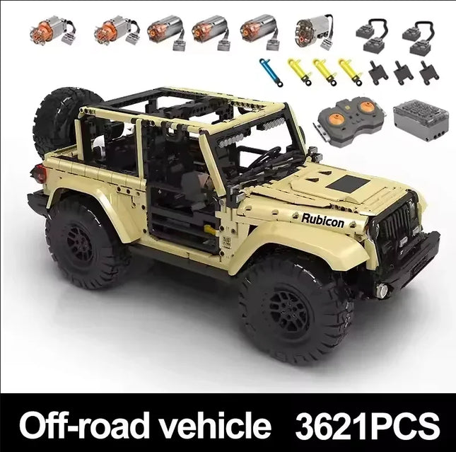 Mould King 13184 MOC Technical APP/RC Motorized Off-road Car Building Blocks Sport Vehicle SUV Bricks Christmas Gift For Boy Kid