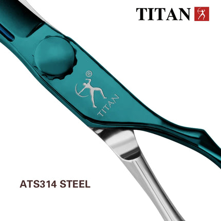 TITAN Professional Hair Scissors Barber Cutting Scissors Hairdressing Shear Salon ToolsATS314 Stainless Steel