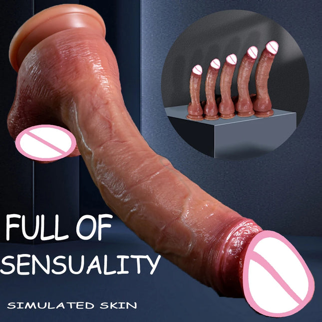 Oversized Realistic Dildo, Huge Penis Penetration, Anal Sex Toys For Women, Masturbation Soft Dick Dildos, Sexy Adult Sex Toy Gay