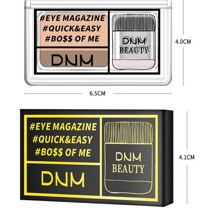 Two-color Matte Eye Shadow Double Small Box Lazy Eye Shadow  Easy to Carry Eyeshadow Tray Professional Women's Cosmetics