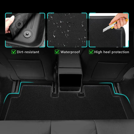 BYTON Floor Mats Compatible Custom Fit Floor Liners for 2023-2026 Tesla Model 3 Highland All Weather Protection car mats