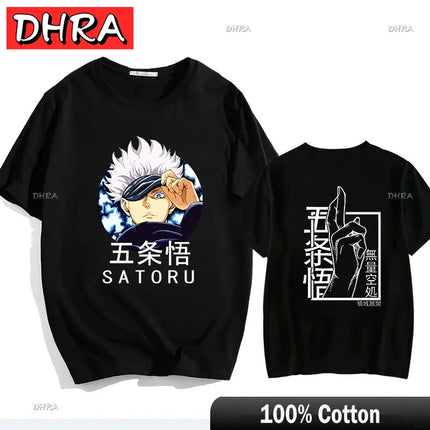 Japanese Jujutsu Kaisen Gojo Anime T-shirt Unisex Manga Gojo Satoru Graphic T Shirts Short Sleeve Tee Y2k T-shirts Cool Tops