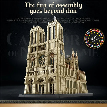 City Streetview Bricks Toys World Famous Architecture Notre Dame de Paris Model Building Blocks For Kids Christmas Gifts