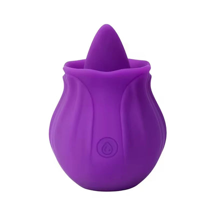 Rose Tongue Vibrator Sex Toy Clitoral Stimulator with Licking & Vibration Female Anal Clitoris Nipple G Spot for Her Pleasure