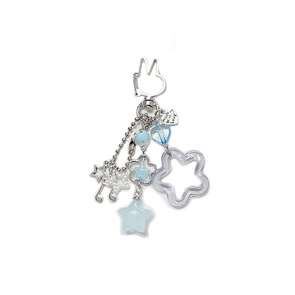 Creative Handmade Bunny Keychain Coquettish Star Keychain 1pcs