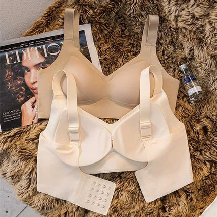 High-quality Traceless Beautiful Back Jelly Rubber Underwear for Women with Small Breasts, Clumping and Anti-sagging Sports Bra