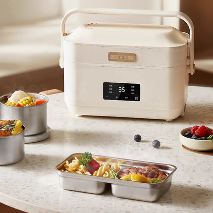 Electric heating lunch box a bento box for office workers It can be heated and kept warm and it's a portable kitchen