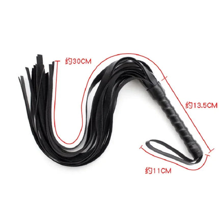 Faux Leather Pimp Whip Racing Riding Crop Party Flogger Queen Black Horse Riding Whip New