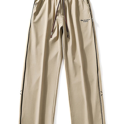 Summer Men's Sweatpants Wide Leg Straight Ice Silk Cooling Pants Big Size 8XL 7XL 6XL Sportswear Loose Fit Track Trousers