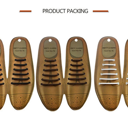 3 Colors 12Pcs/set Lazy No Tie Shoelaces for Men Women Leather Shoes Elastic Silicone Shoe lace Suitable High Quality