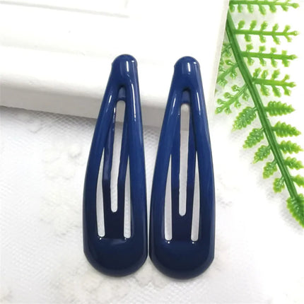 2pc/lot Color BB Hairpins Metal Baking Finish Barrette Hair Clips for Kids Children Baby Girls Snap Pins Women Hair Accessories