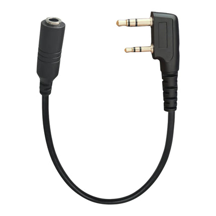 2Pin to 3.5mm Female Phone Audio Earpiece Transfer Cable For Baofeng UV-5R 8D 82 Quansheng K5 K6 TYT Kenwood Walkie Talkie