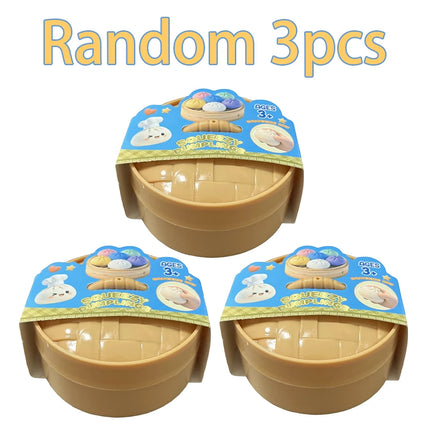 Glitter Dumpling Mystery Box: 6 Colors Random Stress Balls, Aesthetic Desktop Sensory Toy, Creative Office Fidget Gift