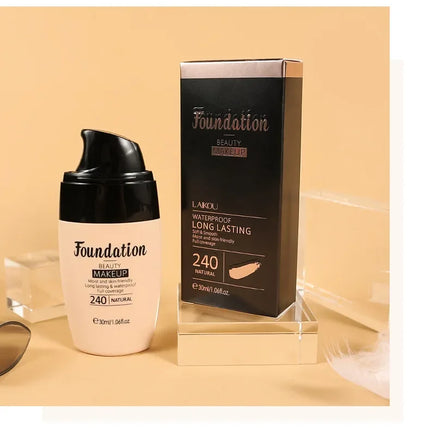 30ml Liquid Foundation Waterproof Makeup High Coverage Concealer Long-lasting Cover Dark Circle Brighten Matte BB Cream Cosmetic