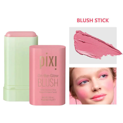 pixiBlush Cosmetic Blush Makeup Products Make Up Blusher Cosmetics Pink Blush in Bar Korean Palette Long lasting Matte Stick