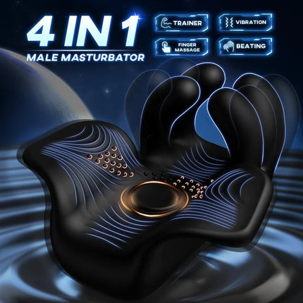 Mens Automatic Tapping Masturbator Penis Delay Trainer Pocket Pussy Dicks Glans Vibrator Stimulator Massager Male Adult Sex Toy
