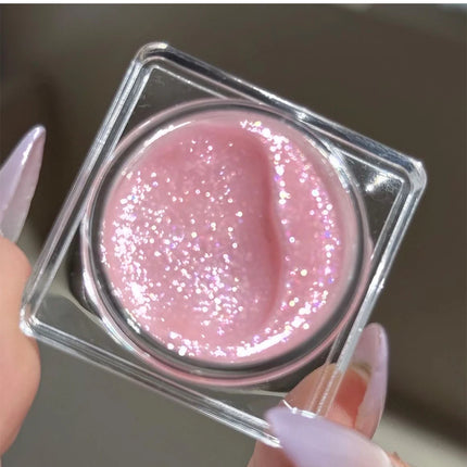 Diamond Sparkle Highlighter Cream Monochrome Shimmering Pearl Silver Face Contour Brighten Makeup Clear Glitter Flash Highlight